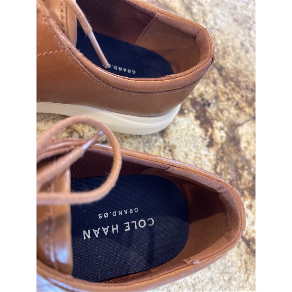 Cole Haan Men's Brown Leather Lace Up Grand Os Comfort Sneakers Size 8M - Picture 4 of 6